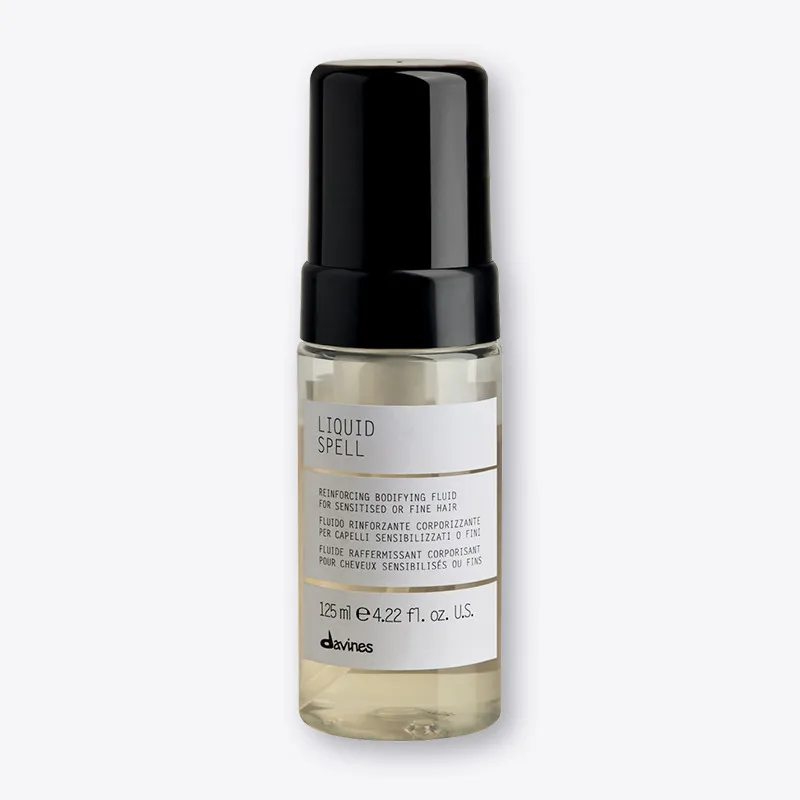 DAVINES LIQUID SPELL – tekoča pena za občutljive, tanke, poškodovane lase, 125 ml