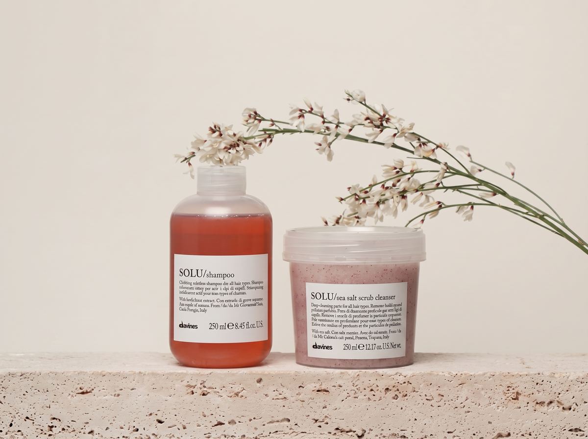 Davines SOLU &scaron;ampon in sea salt scrub v salonu